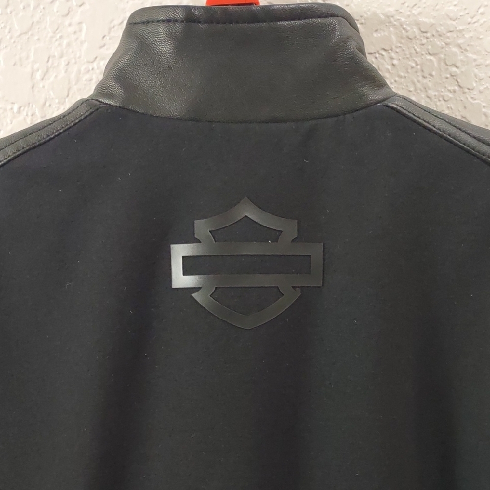 HARLEY DAVIDSON Black Zip-Up Jacket - Picture 5 of 17